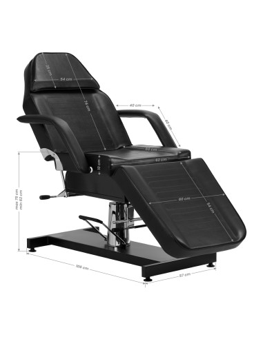 Sillon hydraulic Beauty bed v2 210 black