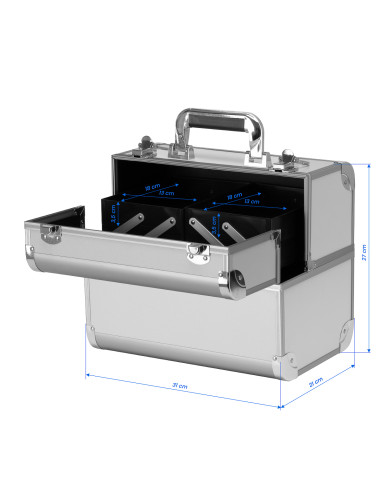 Cosmetic case silver 40