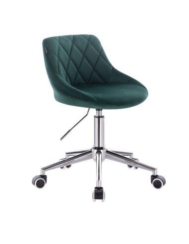 Chair On Wheels - Green Velour BFHC1053W Bella Furniture Ireland