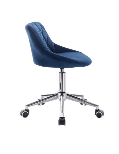 Chair On Wheels - Blue Velour BFHC1053W Bella Furniture Ireland