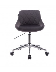 Chair On Wheels - Grey Velour BFHC1053W Bella Furniture