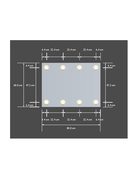 Glamour Mirror - 80x60