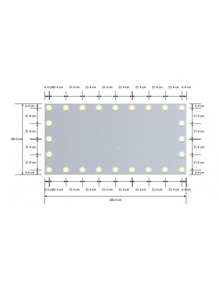 Glamour Mirror - 100x200