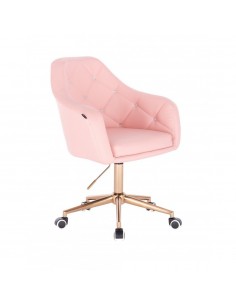 Copper Chair On Wheels - Pink BFHR830