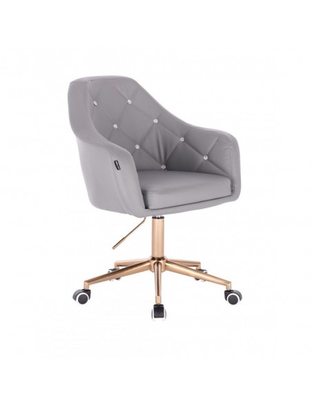 Copper Chair On Wheels - Grey BFHR830