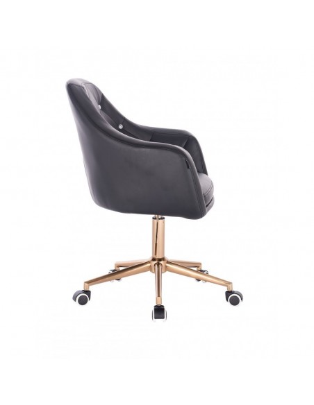 Copper Chair On Wheels - Black BFHR830