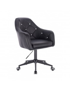 Black Base Chair On Wheels - Black BFHR830