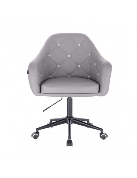 Black Base Chair On Wheels - Grey BFHR830