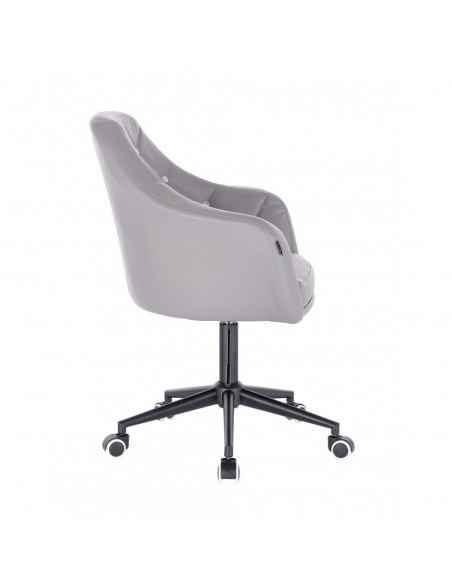 Black Base Chair On Wheels - Grey BFHR830