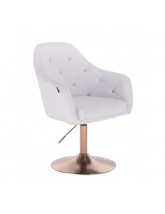 Copper Base Salon Chair - White BFHR830