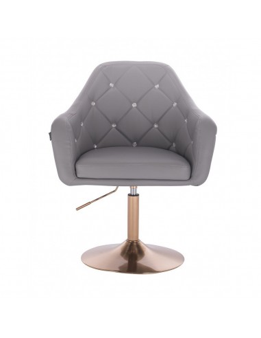 Copper Base Salon Chair - Grey BFHR830