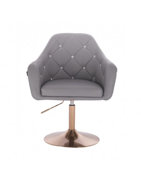 Copper Base Salon Chair - Grey BFHR830