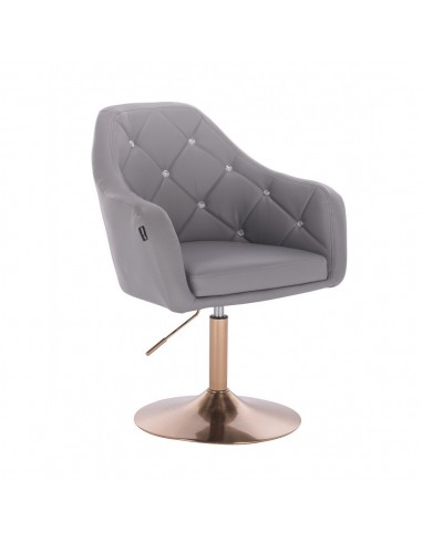 Copper Base Salon Chair - Grey BFHR830