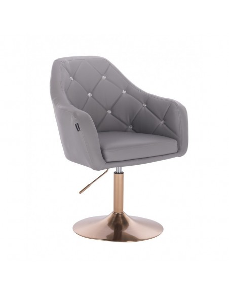 Copper Base Salon Chair - Grey BFHR830