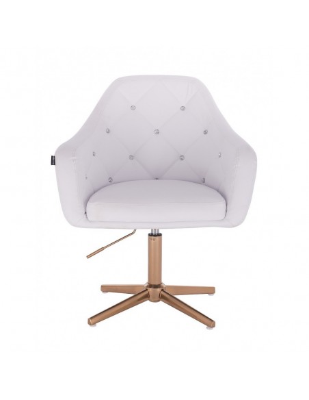 Copper Base Salon Chair - White BFHR830CROSS