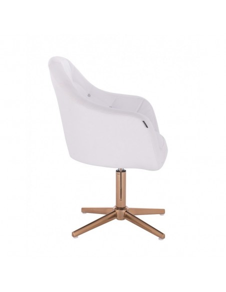 Copper Base Salon Chair - White BFHR830CROSS