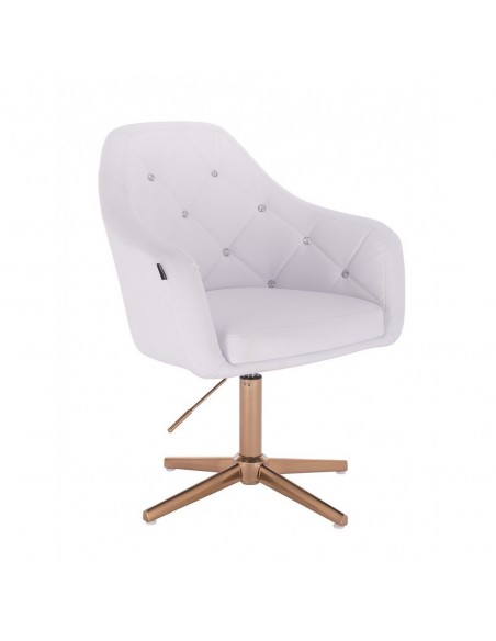Copper Base Salon Chair - White BFHR830CROSS