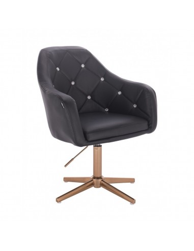 Copper Base Salon Chair - Black BFHR830CROSS