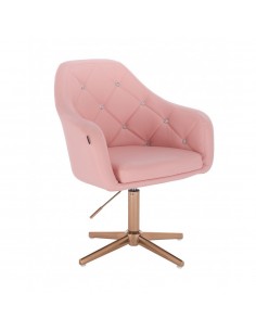 Copper Base Salon Chair - Pink BFHR830CROSS