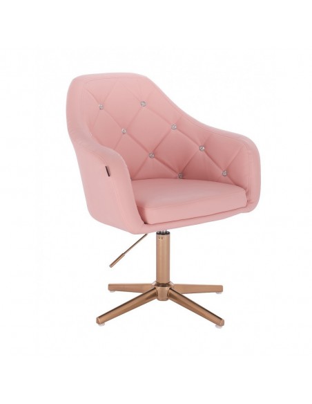 Copper Base Salon Chair - Pink BFHR830CROSS