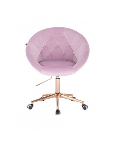 Copper Base Hroove Salon Chair On Wheels - Lavender BFHR8516CK