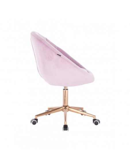Copper Base Hroove Salon Chair On Wheels - Lavender BFHR8516CK