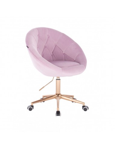 Copper Base Hroove Salon Chair On Wheels - Lavender BFHR8516CK