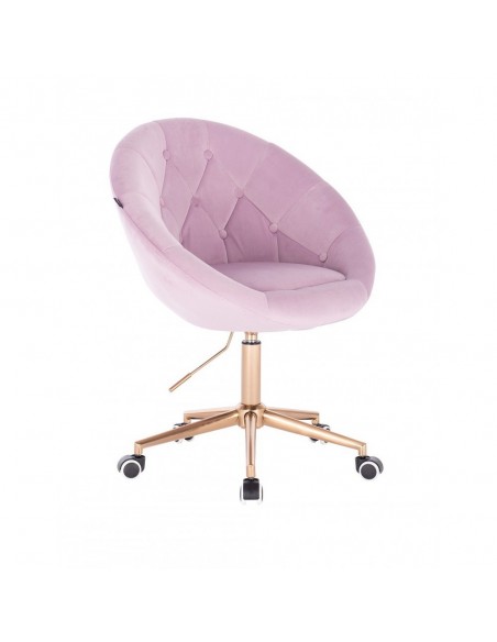 Copper Base Hroove Salon Chair On Wheels - Lavender BFHR8516CK