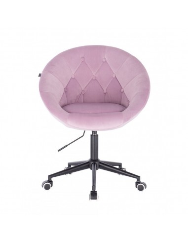 Black Base Hroove Salon Chair On Wheels - Lavender BFHR8516CK