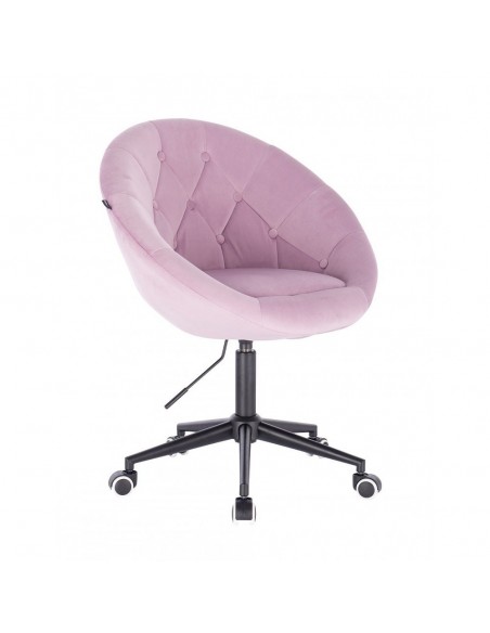 Black Base Hroove Salon Chair On Wheels - Lavender BFHR8516CK