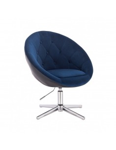 Hroove Salon Chair - Black/Blue BFHR8516CROSS