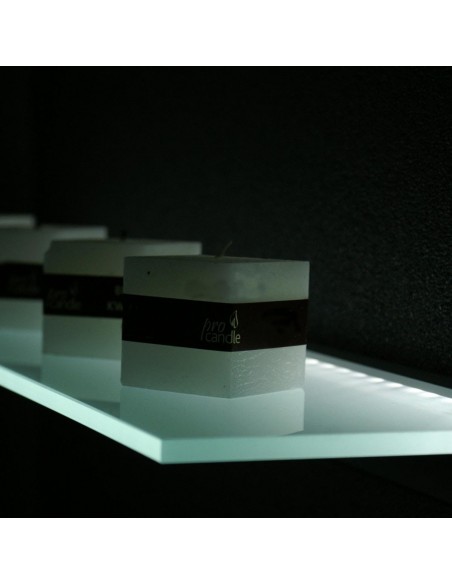 LED Glass Shelf 80x20cm
