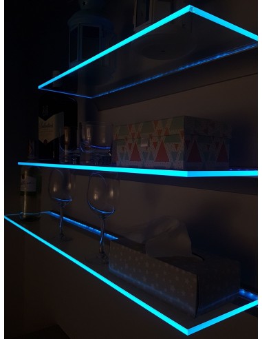 LED Glass Shelf 60x20cm
