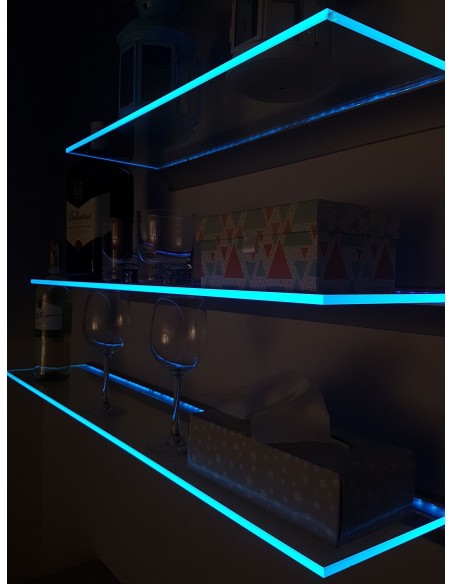 LED Glass Shelf 100x20cm