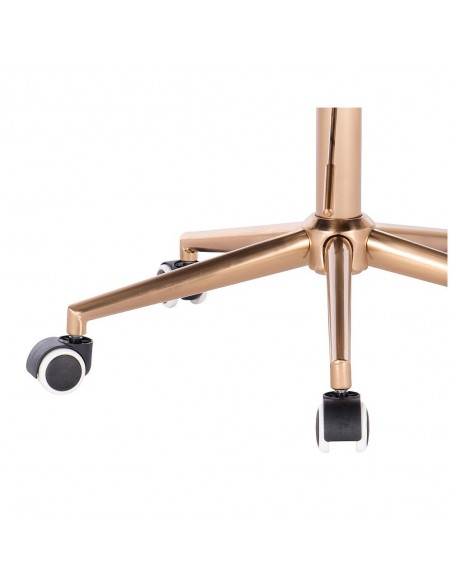 Copper Hroove Chair On Wheels - Grey Velour BFHR111K