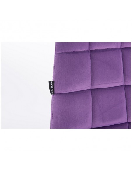 Copper Hroove Salon Chair - Purple Velour BFHR590CROSS