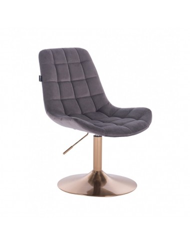 Copper Hroove Salon Chair - Grey BFHR590N