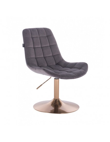 Copper Hroove Salon Chair - Grey BFHR590N