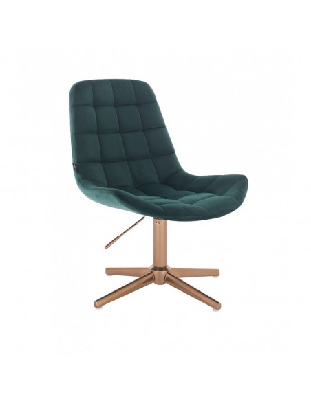 Copper Hroove Salon Chair - Green Velour BFHR590CROSS