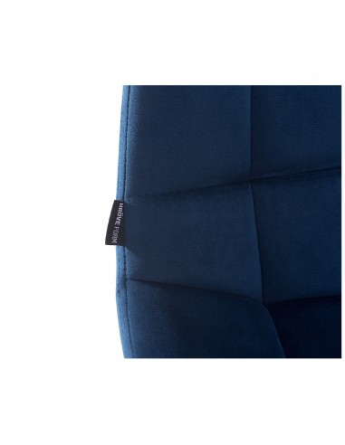 Copper Hroove Salon Chair - Blue Velour BFHR590CROSS