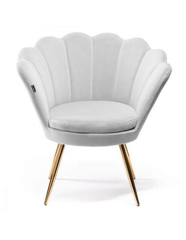 Hroove Salon Chair - White Velour BFHR1414