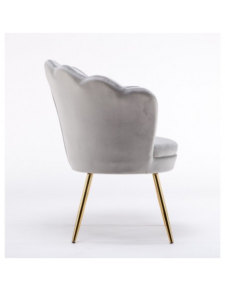 Hroove Salon Chair - Grey Velour BFHR1414
