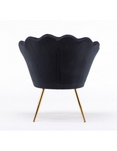 Hroove Salon Chair - Black Velour BFHR1414