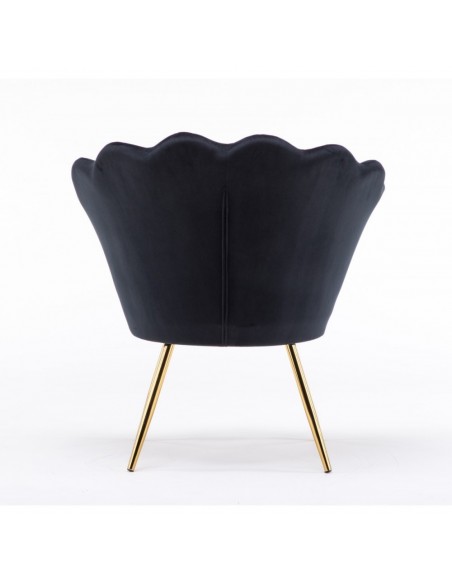 Hroove Salon Chair - Black Velour BFHR1414