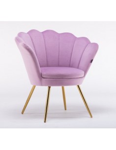 Hroove Salon Chair - Pink Velour BFHR1414
