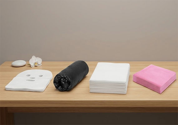 Disposable supplies for hygiene and safety in beauty salons