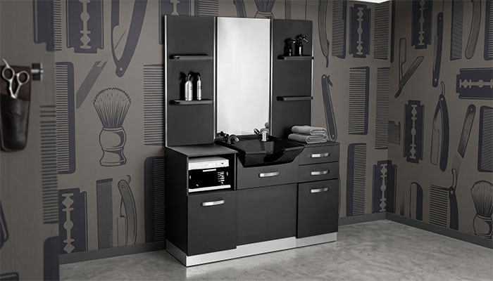 Styling stations Ireland salon mirrors and consoles for sale barber furniture