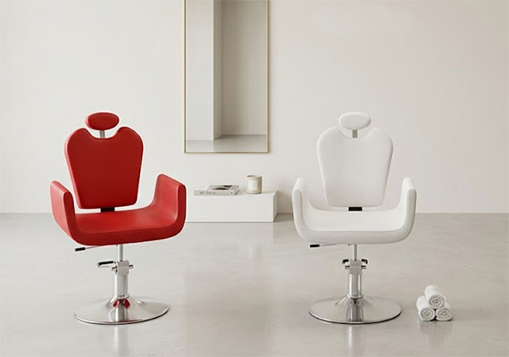 Stylist chair for professional hair salon use