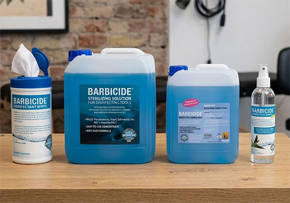 Barbicide solutions Ireland disinfectant for barber and salon tools for sale