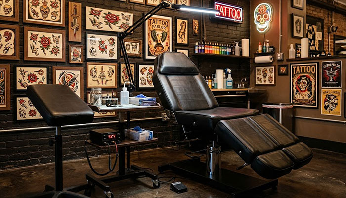 Tattoo parlor equipment Ireland studio furniture and supplies for sale